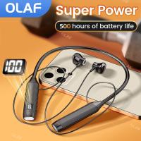 Super Power Wireless Headphones Bluetooth Earphones Neckband Magnetic Earbuds LED Display Sports Headset Stereo With Microphone Over The Ear Headphone