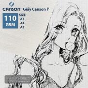 Giấy vẽ chì CANSON Ý Truyền Thống mỏng 110gsm vân ngang
