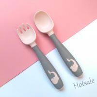 【hot sale】 ✇ஐ C01 SOME Baby Children Spoon Fork Set Soft Bendable Scoop Fork Tableware Cutlery Utensil