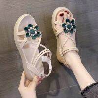 COD DSGRTYRTUTYIY Sandal Summer Cute Flat Flower Women Student Beach Sandals