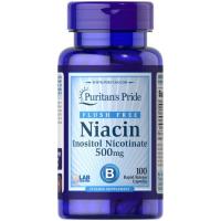 The United States imports Niacin Inositol Tablets 500mgx100 capsules containing inositol Puritans Pride