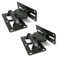 2X Strong Universal Surround Speaker Wall Mount Ceiling Bracket Loudspeaker Wall Mounted Holder Tilt Rotate 60Kg 132Lbs