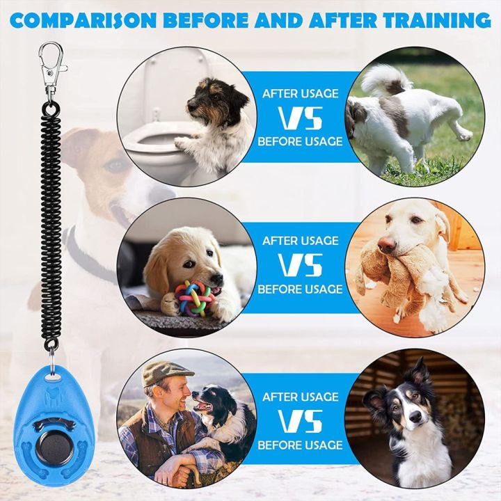 2-pack-dog-training-clicker-with-adjustable-wrist-strap-durable-lightweight-easy-to-use-for-cats-puppy-birds-horses