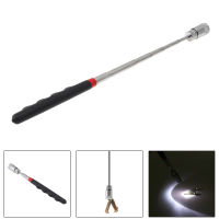 Telescopic Pick UP เครื่องมือ LED Light ยืดหยุ่นฤดูใบไม้ผลิแม่เหล็กคว้า Grabber นิ้วมือ Prongs สำหรับขยะ Pick Up Arm Extension