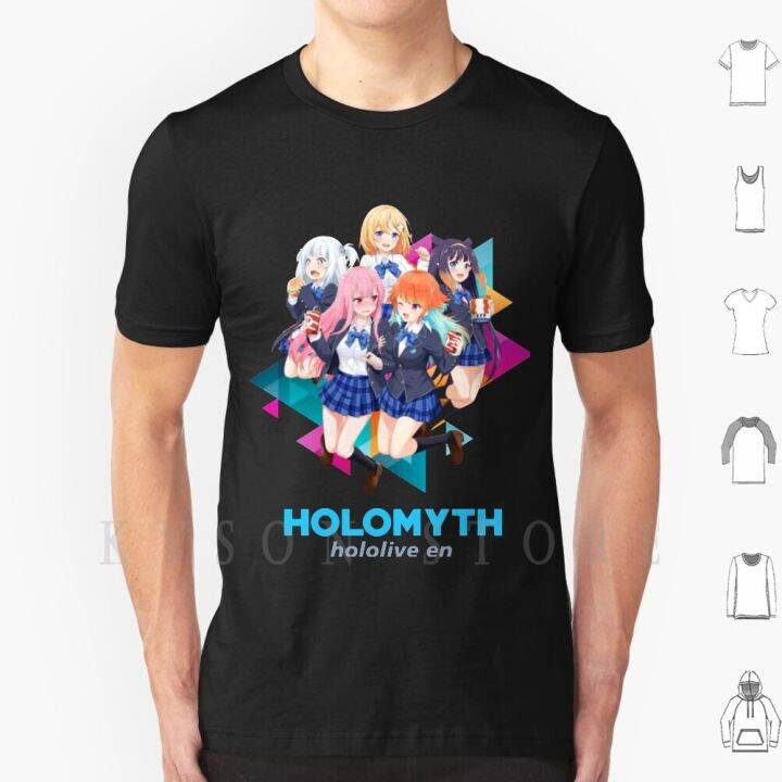 Hololive Enall Holomyth T Shirt Diy Cotton Hololive En All Holomyth ...