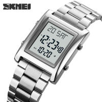 SKMEI Digital Watch For Man Luxury Fashion Full Steel Electronic Watches Chrono Countdown Mens Wristwatch Relogio Masculino