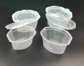 50Pcs 25/30/40ml Plastic Takeaway Sauce Cup Containers Food Box