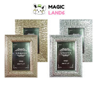 Frame กรอบรูป 4"x6" Gold Silver กรอบสำหรับใส่โปสการ์ด โฟโต้การ์ด ภาพขนาด 4x6 นิ้ว สีเงิน สีทอง มีขาตั้งเหมาะสำหรับประดับบ้าน