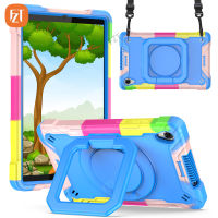 FZT Casing Tablet สำหรับ Lenovo แท็บ M8 (HD) 8.0 "2019/TB-8505X 8505F 8505FS TB-8705F TB-8705N TPU อ่อน + PC 2 In 1ปกในตัวคลิปหนีบสายเคเบิลและปลอกกันกระแทกกระเป๋าสายยาวสะพายไหล่