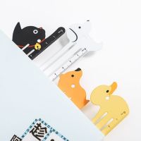 Cartoon Metal Bookmark Ruler School Student Supply Book Holder Clip Measuring Scale Drawing Tool