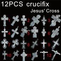 【♘COD Free Cas♘】 shen1817474 12ชิ้นสำหรับเลือกรุ่น Jesus Cross 3d Stl สำหรับรูปปั้นแกะสลักซีเอ็นซีเครื่องแกะสลักกางเขนโมเดลเราเตอร์ Artcam