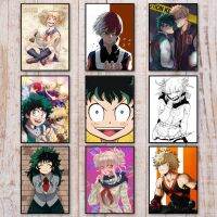 My Hero Academia โปสเตอร์-Wall Artwork ภาพวาดผ้าใบของตัวละครแอนิเมชั่น-รูปภาพสำหรับห้องนั่งเล่น Nordic Home Decoration