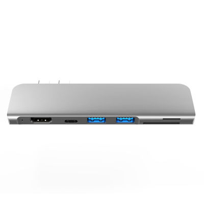 USB 3.1 Type-C Hub To HDMI Adapter 4K Thunderbolt 3 USB C Hub with Hub 3.0 TF SD Reader Slot PD for MacBook ProAir 2018 -