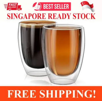 Double Wall Glass Cup Cold Heat Resistance Coffee Tea Milk Juice Beverage  Drinks Thermal Insulated Glasses Drinkware 250 450 ml