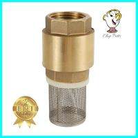 ฟุตวาล์วทองเหลือง (ตะแกรงถอดได้) CITY 1 นิ้ว สีทองBRASS FOOT VALVE WITH REMOVABLE STRAINER CITY 1IN GOLD **ราคาดีที่สุด**