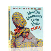 How do dinosaurs love their dogs dinosaurs how to take care of his dogs there are dinosaur series childrens Enlightenment cardboard picture books and picture books at home