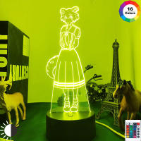 Anime Led Night Light Beastars Wolf Girl for Bedroom Decor Light Battery Powered Birthday Gift Manga Lamp Beastars