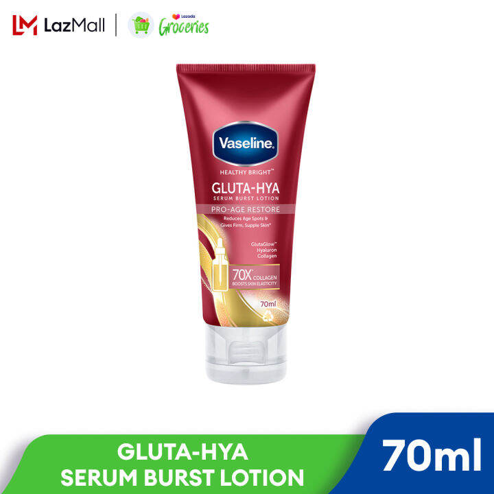 Vaseline GlutaHya Serum Lotion ProAge Restore 70ml Lazada