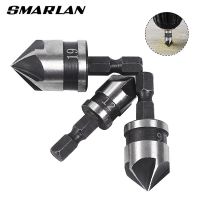 SMARLAN 3pcs Hex Hss Countersink Boring Drill Bit Set for Wood Metal Quick Change Drill Bit Tool Hexagonal Shank Carbon Steel AA Drills  Drivers