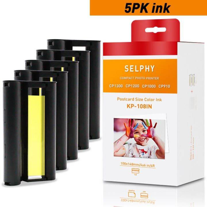 Ink Cartridge For Canon Selphy CP1300 KP108IN KP36IN Ink Cassette 6