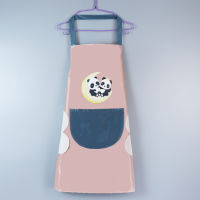 Kitchen wipe style apron, fashionable and cute, household cooking, waterproof and oil resistant work cover, printable MHIV