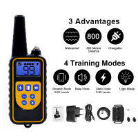 800m Electric Dog Training Collar Waterproof Rechargeable Dog supplies 4 modes With Shock Vition Sound Light show toy