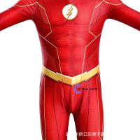 Boy The Flash Muscle Superhero Fancy Dress Kids Fantasy Comics Movie Carnival Party Halloween Cosplay Costumes