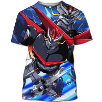 Mazinger Z 3D พิมพ์เสื้อยืดผู้ชายผู้หญิงแฟชั่นเสื้อยืดเด็กฮิปฮอปท็อปส์ยูเอฟโอหุ่นยนต์เสื้อยืดคนต่างด้าวอะนิเมะเด็กเสื้อยืดขนาดใหญ่