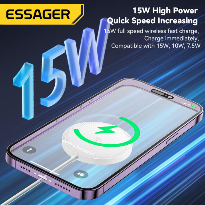 essager-15w-magnetic-wireless-charger-สำหรับ-masafe-fast-charging-สำหรับ-14-13-12-pro-pd-fast-charging-สำหรับ-xiaomi-pad-adapter