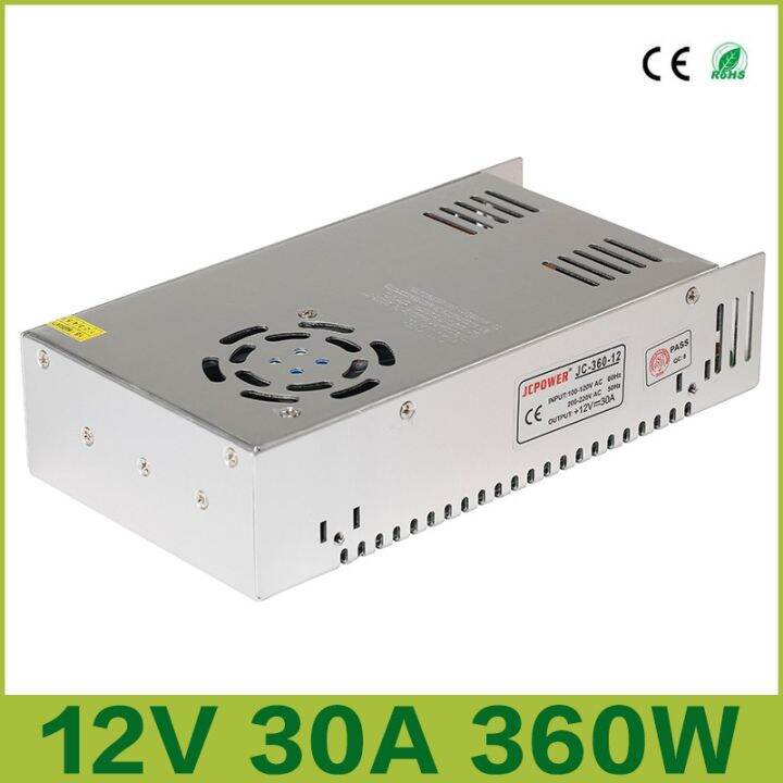 12V 30A 360W Lighting Transforme Switching Power Supply Driver for LED ...