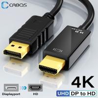 【YF】 4K UHD Video Audio Cable Displayport to HDMI-Compatible Adapter Display Port DP for PS3/4 Laptop TV Box Projector Monitor