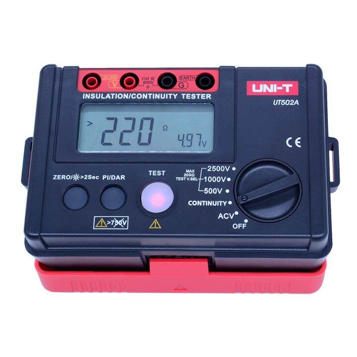 UNI-T 2500V Digital Insulation Resistance Meter Tester Megohmmeter ...