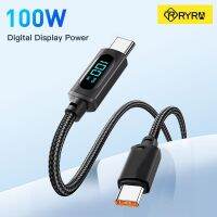 [3C electronic digital]  RARY 100W USB Type C เพื่อพิมพ์สาย C จอแสดงผลข้อมูลที่ชาร์จสายชาร์จเร็ว5A สายไฟสำหรับ Huawei เกียรติ Xiaomi แล็ปท็อปซัมซุง iPad