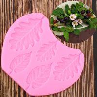 Blackberry Oak Leaves Silicone Mold Fondant Cake Decorating Tools Nuts Berries Cake Baking Mould Chocolate Gumpaste Moulds Bread Cake  Cookie Accessor