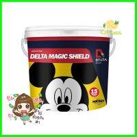 สีน้ำทาภายใน DELTA MAGIC SHIELD #00 BASE D กึ่งเงา 1 แกลลอน (3.8 ลิตร)WATER-BASED INTERIOR PAINT DELTA MAGIC SHIELD #00 BASE D SEMI-GLOSS 1GAL **สินค้าแนะนำ**