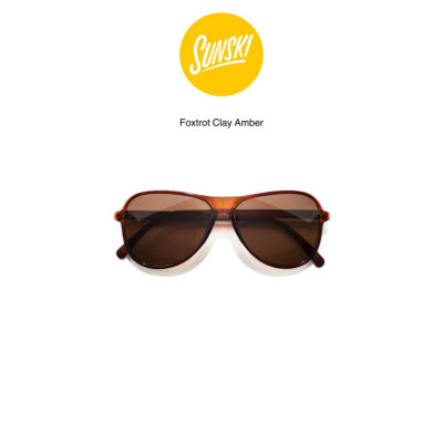[SUNSKI] แว่นตากันแดด รักษ์โลก ดีต่อคุณ และดีต่อโลก รุ่น Foxtrot สี Clay Amber