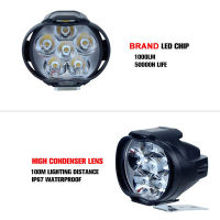 [Faster YG] 1คู่6 LED Spotlight Spot Light ไฟหน้ารถจักรยานยนต์ super bright FOG Lamp