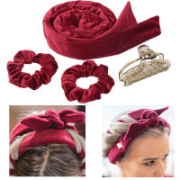 Heatless Curling Rod Headband Bowknot Curlers ผมลูกกลิ้งผมนอนนุ่มไม่มีความร้อน Curls Wave Formers DIY เครื่องมือจัดแต่งทรงผม-JeKEOPW