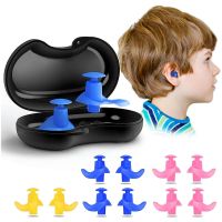 2 Silicone Earplug Environmental Soft Ear Plugs Adult Children Swimmers Diving W/