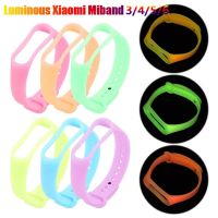 ◎❀✤ New Luminous Glowing Silicone Wrist Strap for Xiaomi Mi Band 6 5 4 3 Smart Watch Bands Replacement Bracelet Accessories