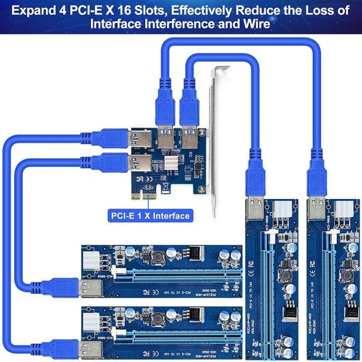 Pcie 1 To 4 Adapter