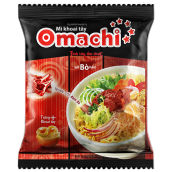 Mì gói ăn liền khoai tây vị xốt bò hầm Omachi gói 80g. mì tôm omachi vị bò