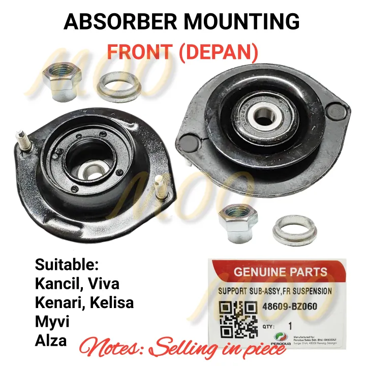 ABSORBER MOUNTING WITH BEARING AND SCREW NUT 48609BZ060 PERODUA KANCIL