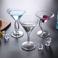 Acrylic Cocktail Cup Unbreakable Wine Glass Home Wedding Party Bar Goblet Red Juice Wine Drinking Glasses Bar Tools Cups  Mugs Saucers