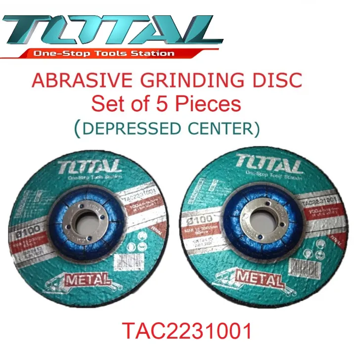 METAL GRINDING DISC 4 INCH DEPRESSED CENTER TAC2231001 Lazada PH