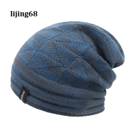 Lijing หมวกบีนนี่สำหรับทั้งชายและหญิง,หมวกหมวกถักทรง Beanie ถักหลวมๆฝากระโปรงเหี่ยวสกีหมวกฤดูหนาวขนาดใหญ่หมวกให้ความอุ่นฤดูหนาว