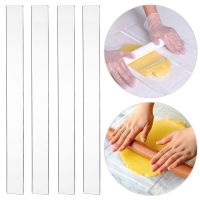 【hot】♈  2Pcs Ruler Biscuit Rolling Fondant Icing Thickness Smoother Pastry Baking Accessories