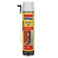 ( Promotion+++) คุ้มที่สุด SOUDAL สเปรย์โฟม พียูโฟม ฟิลล์ &amp; ฟิกซ์โฟม ขนาด 500 มล. โฟมโพลียูรีเทนอุดรอยรั่ว ยึดเกาะได้ดีกับหลายพื้นผิว คงรูปได้ดี ราคาดี กาว กาว ร้อน กาว อี พ็ อก ซี่ กาว ซิ ลิ โคน