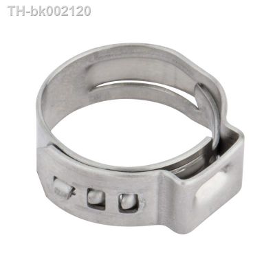 ❃ 10 X Single Ear Stepless Hose Clamp Rings 304 Stainless Steel 5.8-7mm 7.8-9.5mm 9.6-11.3mm 15-17.5mm
