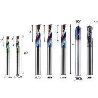 ดอกกัดมิลเลนเนียมเด Anique End Mill Starter Set 7ชิ้นแพ็ค